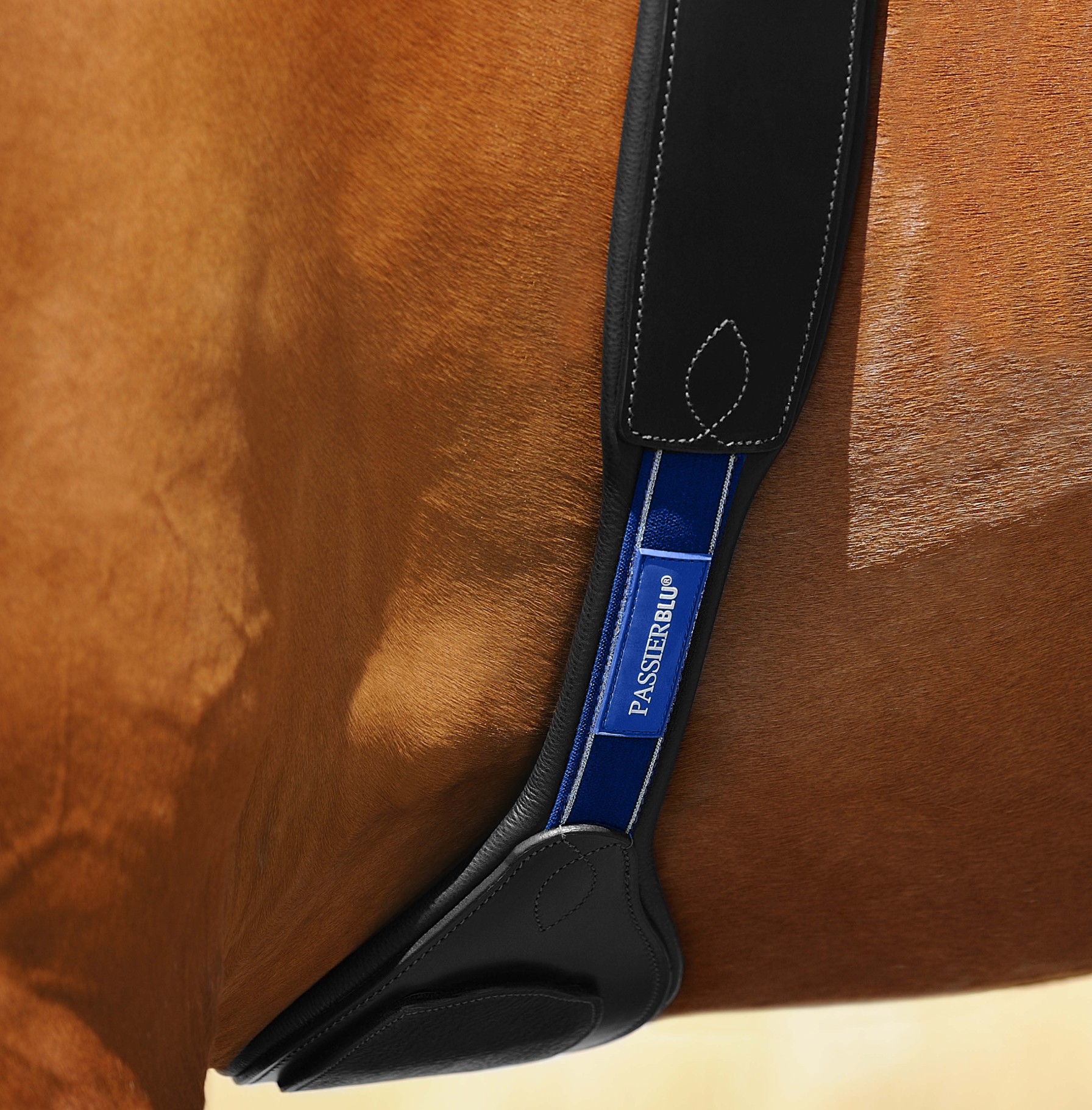Passierblu Grip Leder Langgurt