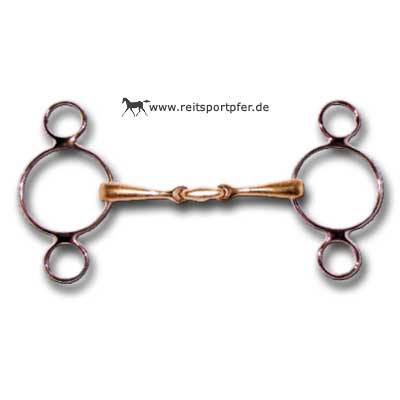 SPRENGER 3-Ringtrense, 2x gebrochen Kupfer-Plus