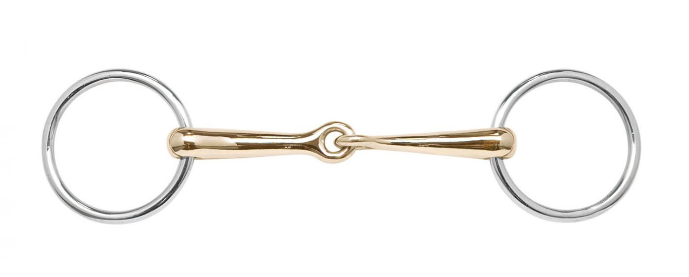 Busse Unterlegtrense Kaugan, Edelstahlringe, 12 mm