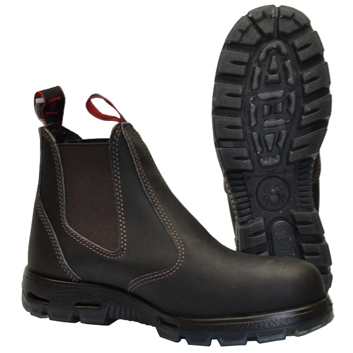 Redback Stiefelette USBOK - braun mit Stahlkappe