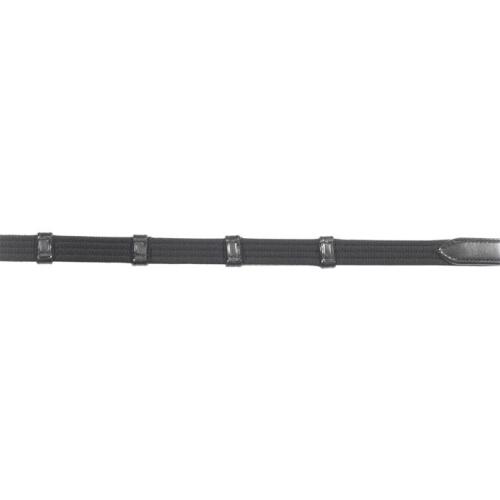 Busse Zügel Gurt-Solibel, extra lang schwarz/Edelstahl 155