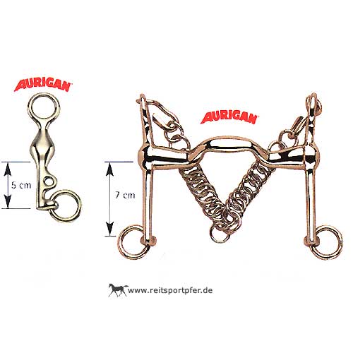 Sprenger Aurigan KK-Dressurkandare, 7cm Anzüge