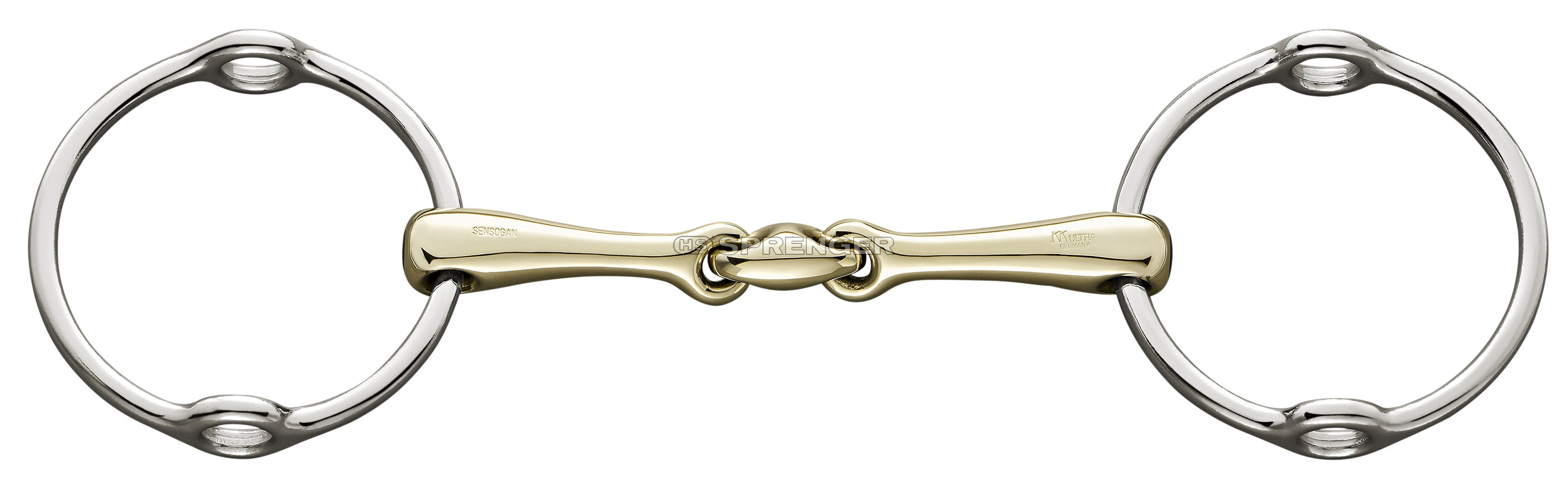 Sprenger KK-Ultra Aufziehtrense Sensogan mit Edelstahlringen 16mm