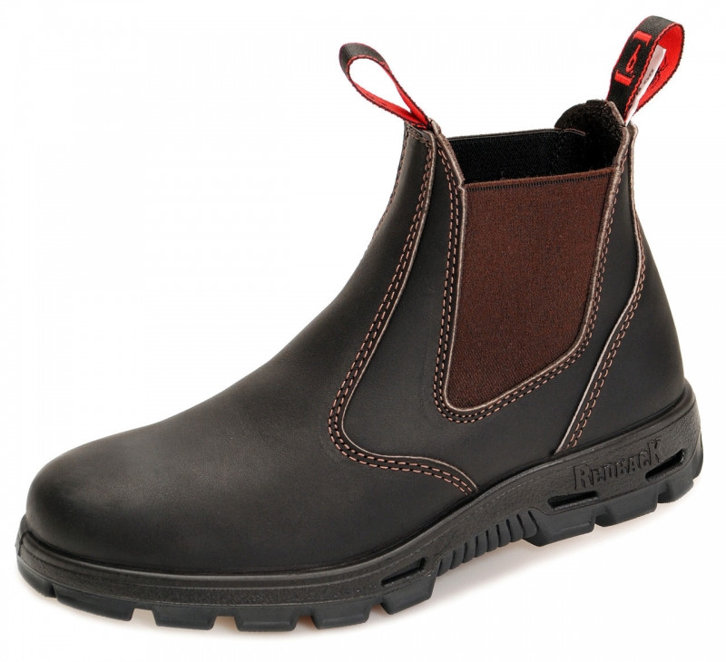 Redback Stiefelette BUSBOK - braun mit Stahlkappe