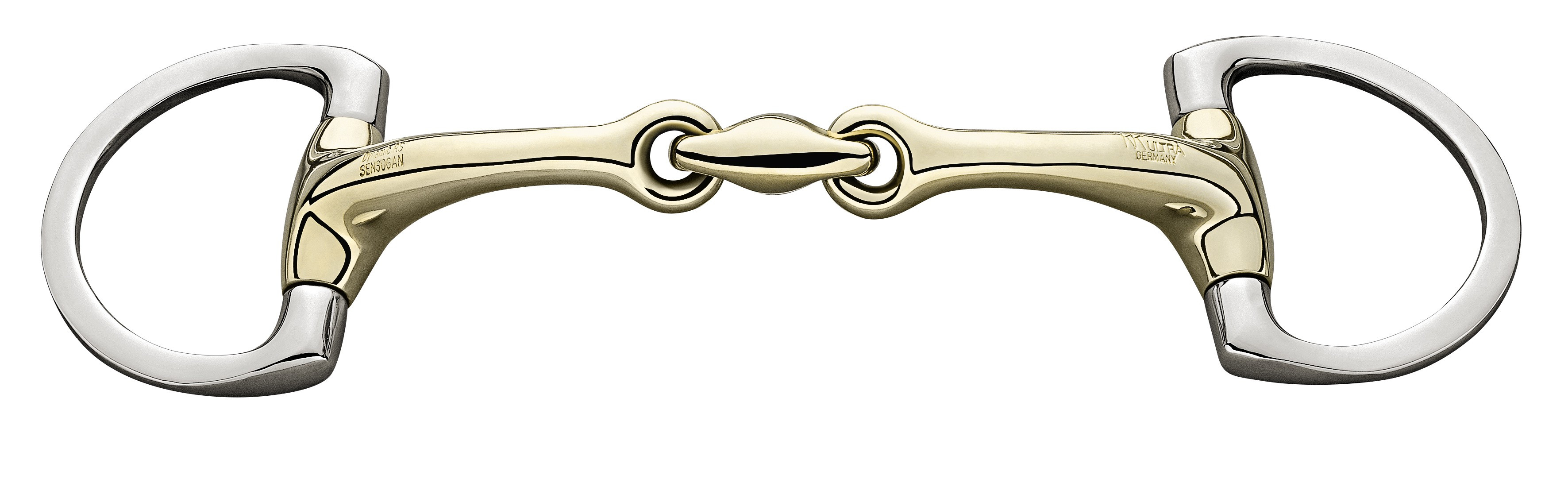 Sprenger Dynamic RS Gebiss mit kleinen Olivenkopfringen, doppelt gebr. 14mm