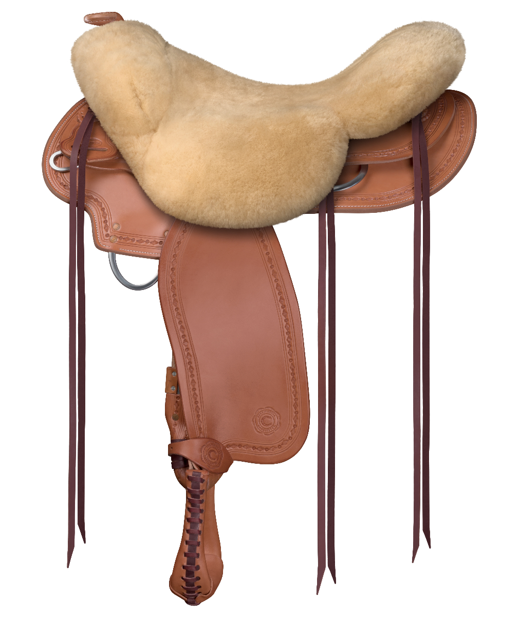 Mattes Sattelsitzbezug Western mit Hornausschnitt