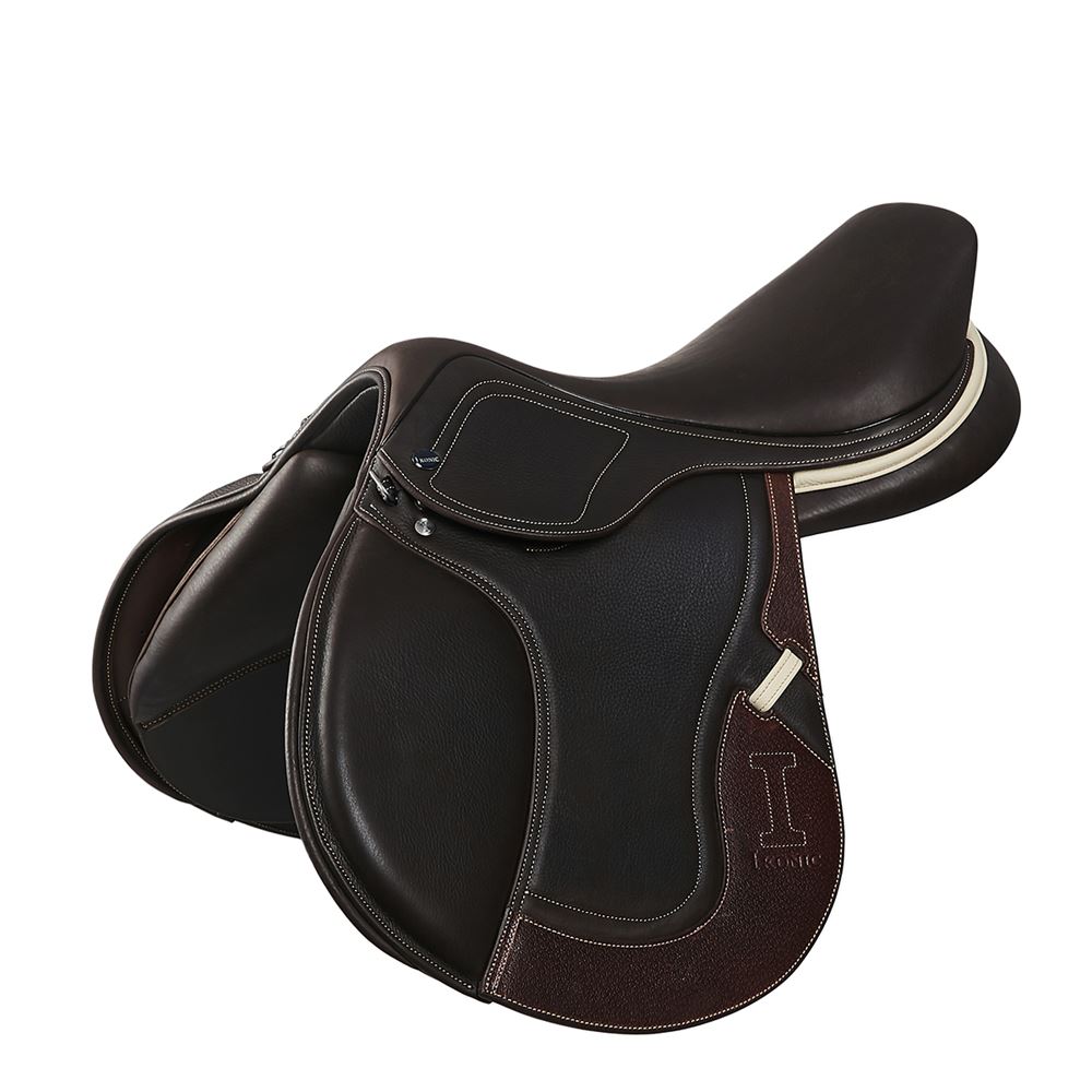 Zusatzoption Ikonic Springsattel PRO Evolution dubliertes Leder Vorstossfarbe:rot