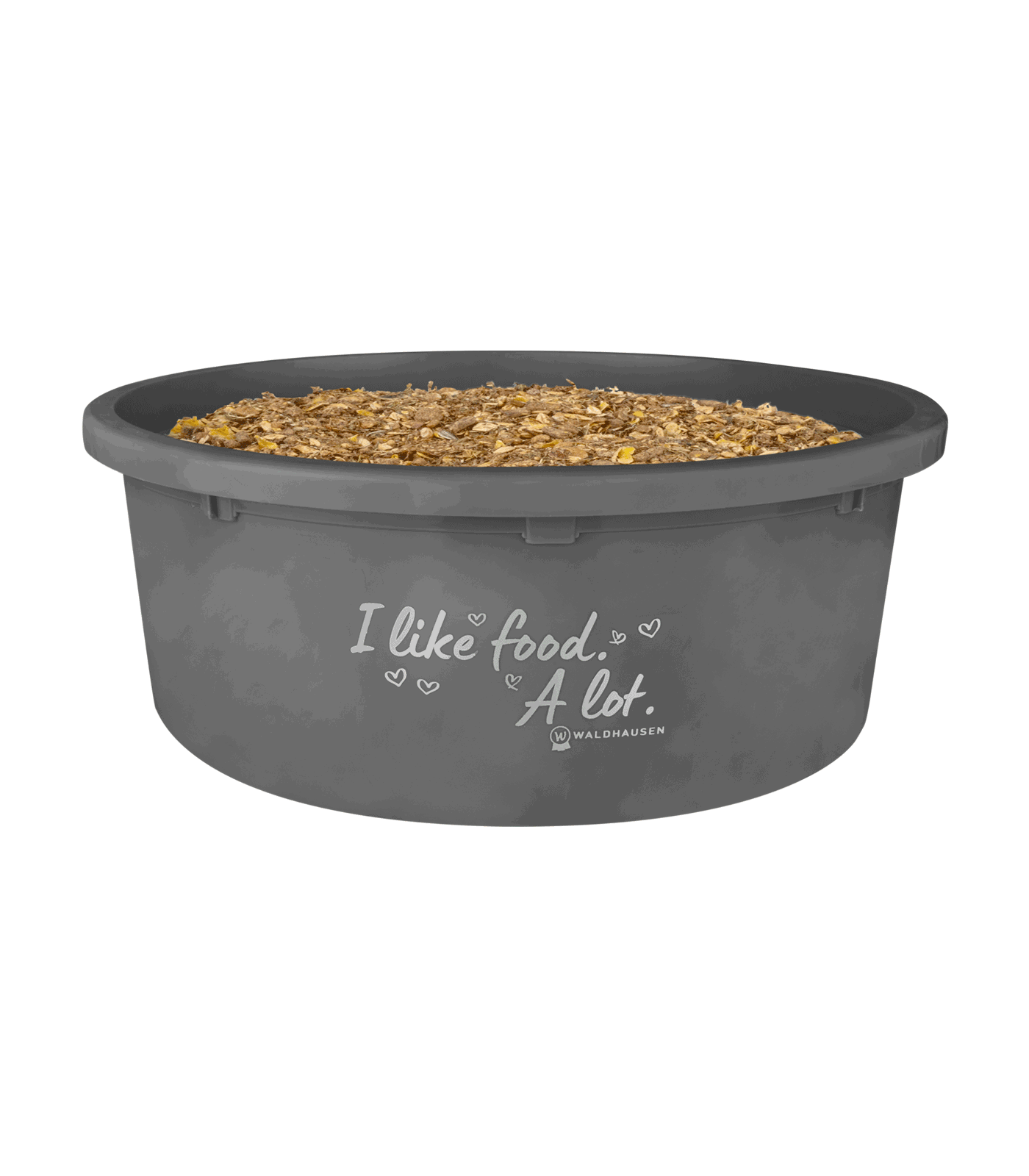 Waldhausen Müsli Schale XL mit Deckel, 8 Liter, " I like food" türkis 8 Liter